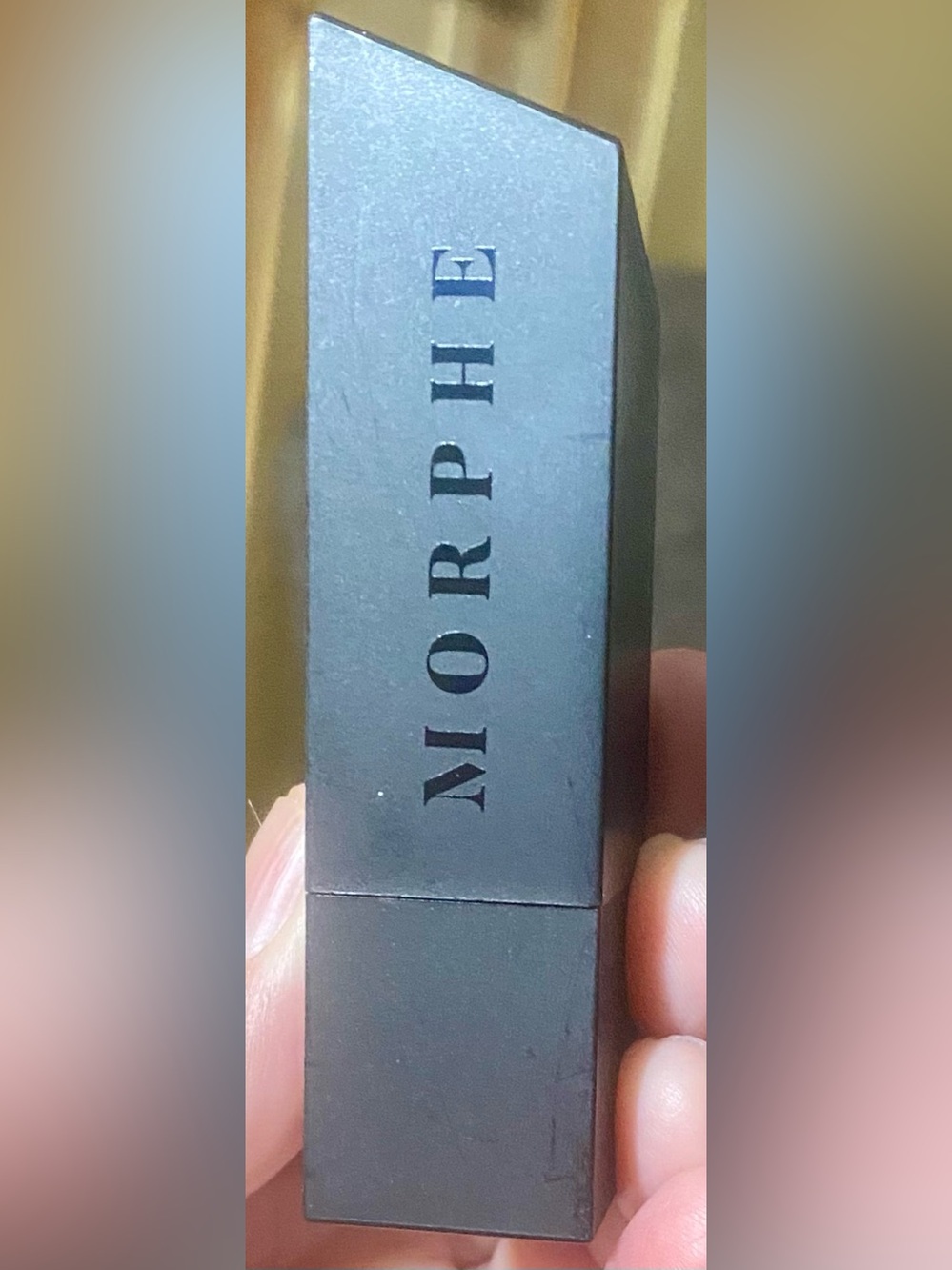Morphe Mega Matte Lipstick in signature black diamond bullet case “NO SHAME”